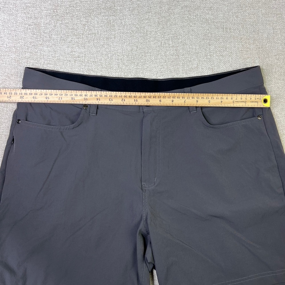 01.ALGO Performance Shorts Mens 38 Charcoal Grey Stretch Hiking Golf - Picture 7 of 8